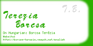 terezia borcsa business card